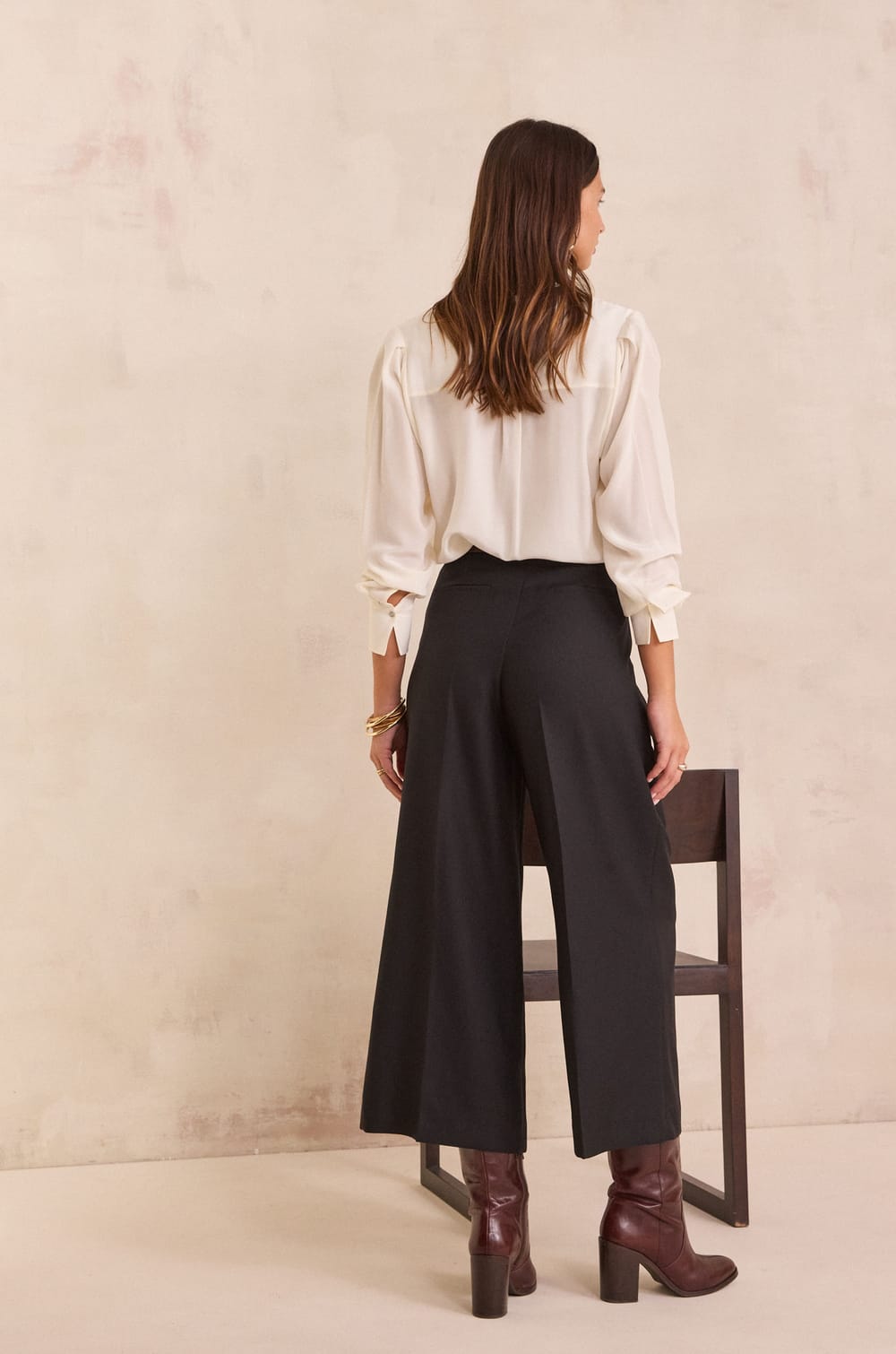 Pantalon large crop TIMEO;${refinementColor}