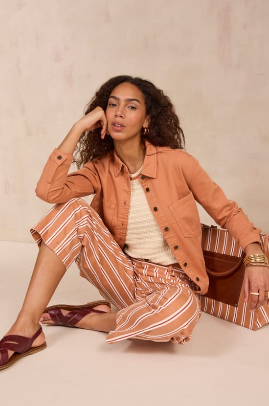 Chemisier manches longues en coton DIXIE;${refinementColor}