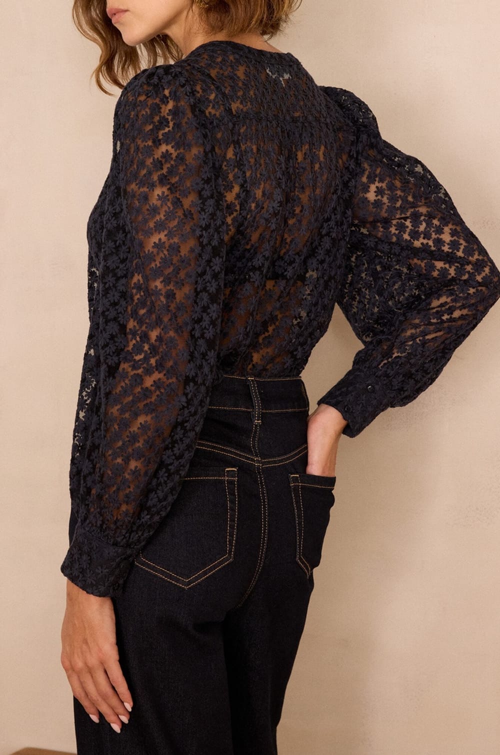 Chemise CAMOMILLE en coton brod&eacute;e;${refinementColor}