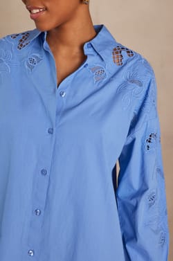 Robe chemise MERRY en coton;${refinementColor}