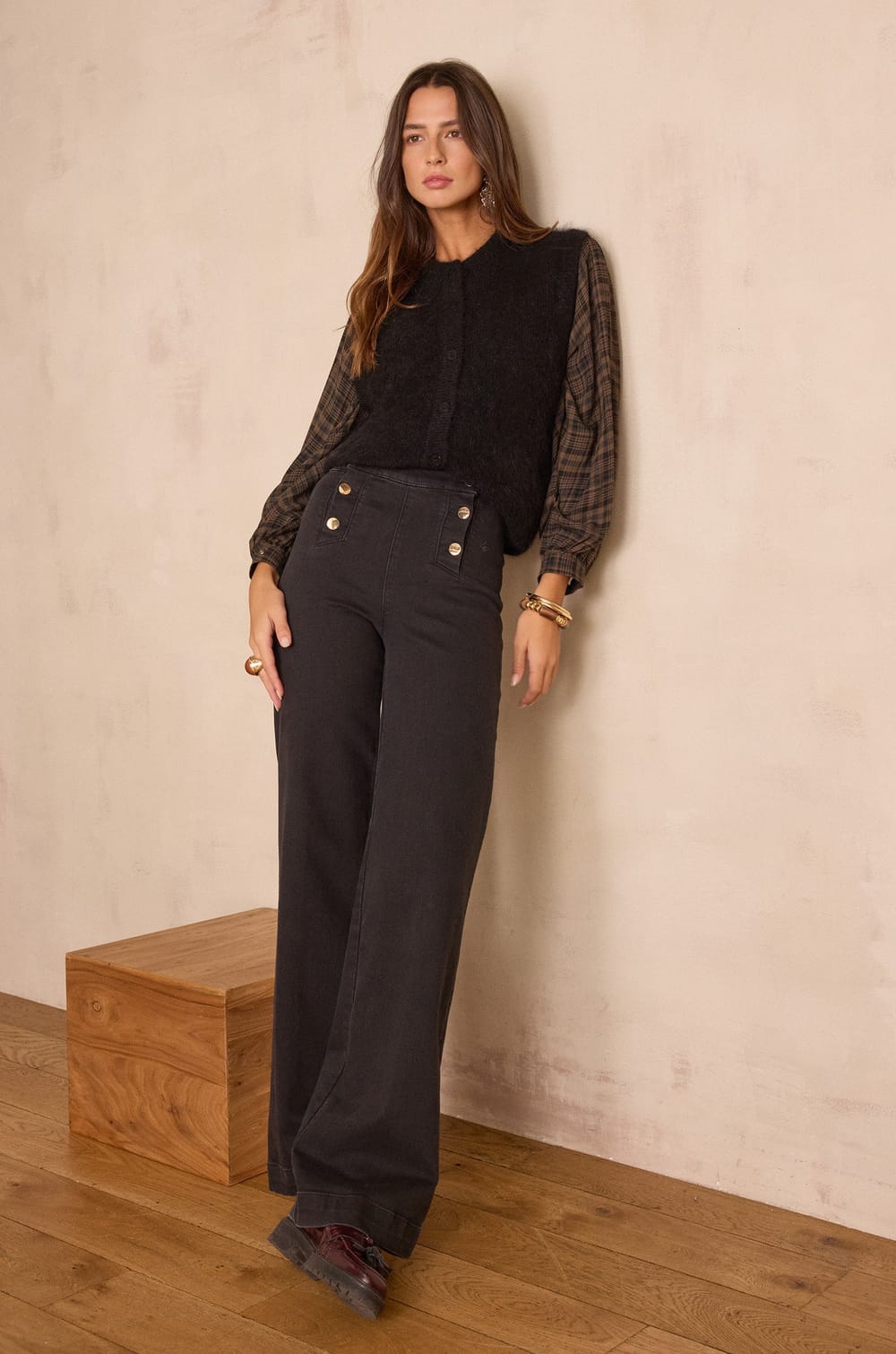 Jean OXAN en coton;${refinementColor}