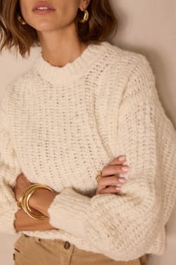 BUSTER jumper in alpaca and wool;${refinementColor}