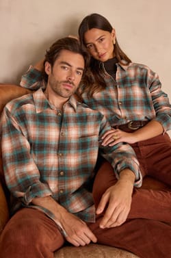 Unisex NOMADE checkered cotton shirt;${refinementColor}