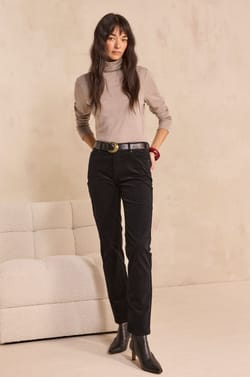 MARCUS cotton blend slim pants;${refinementColor}