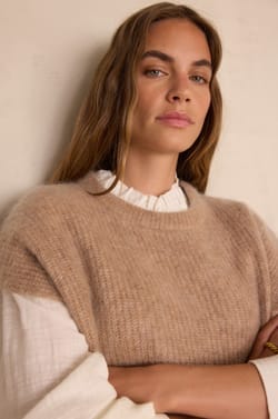 BOHEME batwing jumper in mohair;${refinementColor}