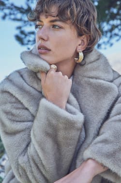 Manteau duveteux DEREK;${refinementColor}