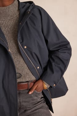 ANNETTE cotton hooded parka;${refinementColor}