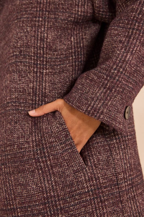 Long mixed wool coat ARMANCE;${refinementColor}