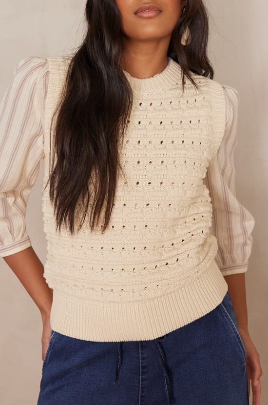 BIANCA cotton jumper;${refinementColor}
