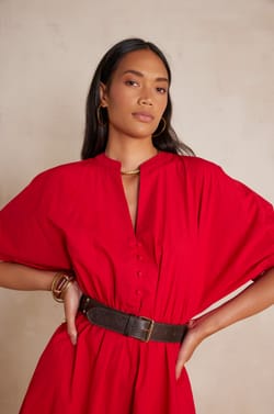 CORDELIA cotton dress;${refinementColor}