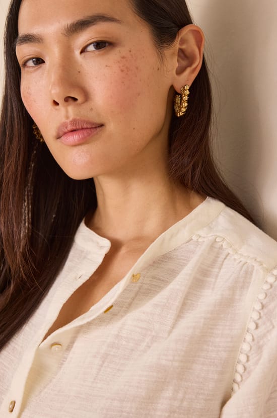 100% cotton DALIA blouse;${refinementColor}