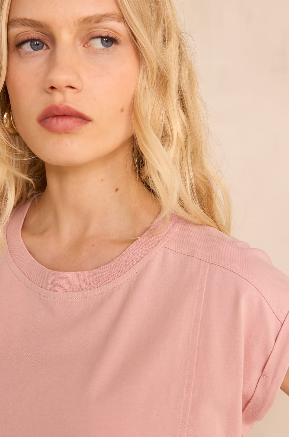 TIMEO short-sleeve cotton T-shirt;${refinementColor}