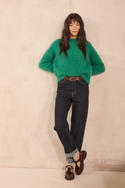 ANASTASIA long-sleeve blended mohair sweater;${refinementColor}