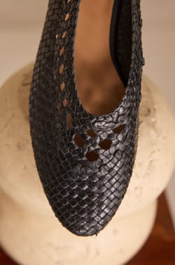 100% Leather SANTIAGO Ballet Flats;${refinementColor}