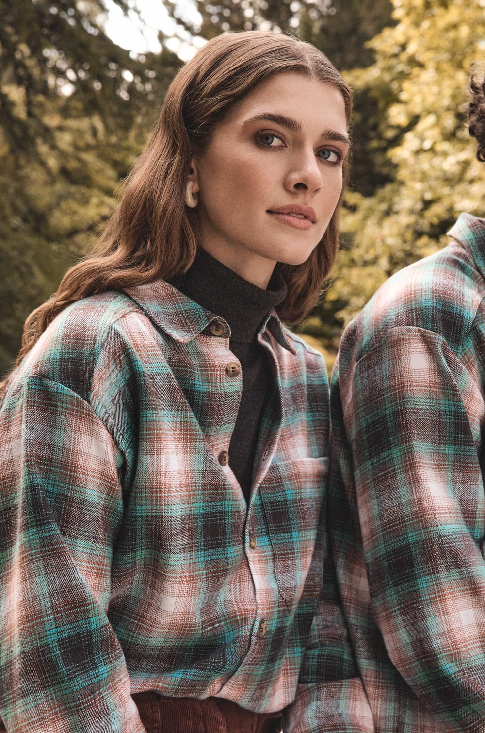 NOMADE Unisex Cotton Checked Shirt;${refinementColor}