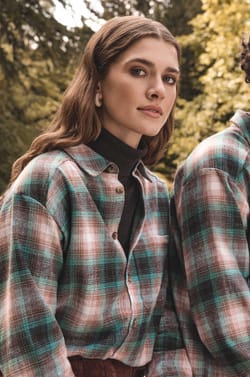 NOMADE Unisex Cotton Checked Shirt;${refinementColor}