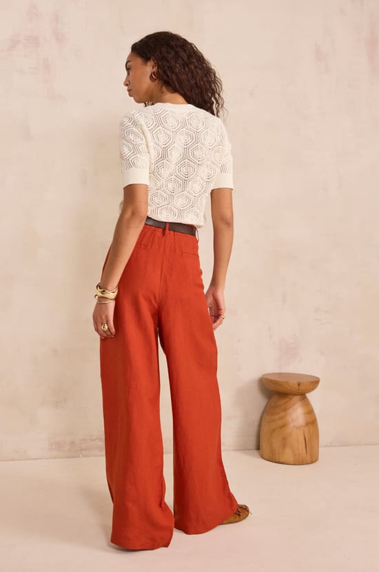 FLAUBERT wide pants;${refinementColor}
