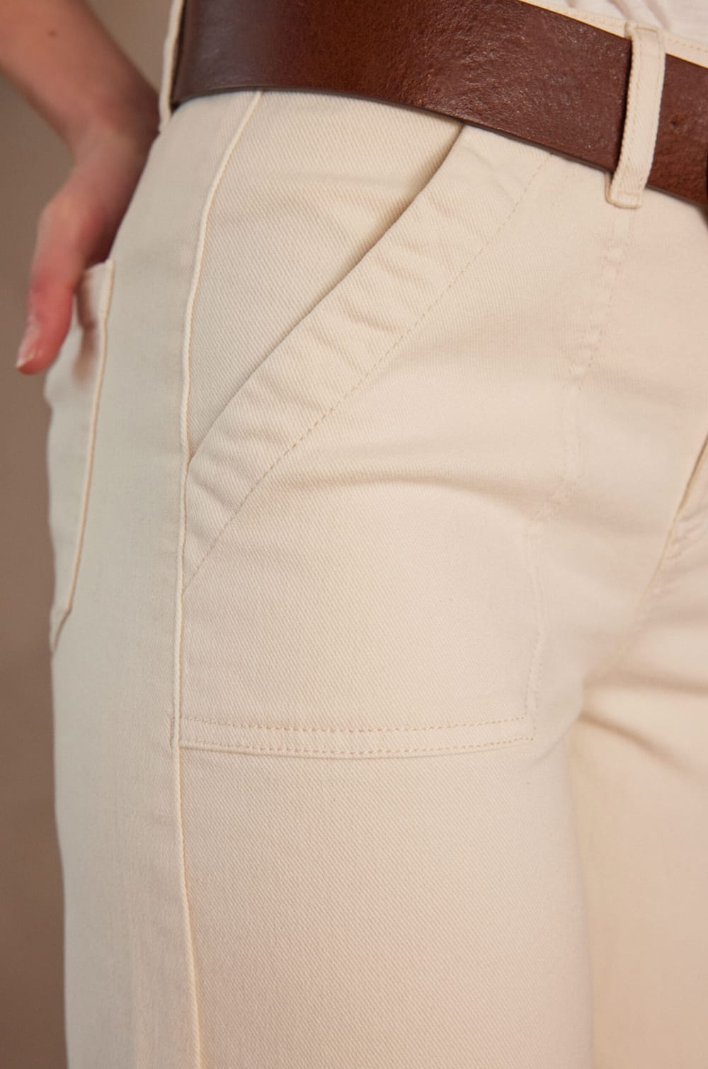 Pantalon SELYNA en denim;${refinementColor}