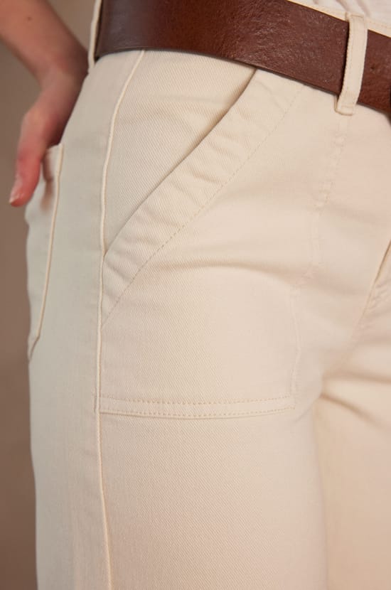 Pantalon SELYNA en denim;${refinementColor}