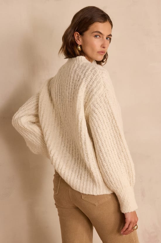 BUSTER jumper in alpaca and wool;${refinementColor}