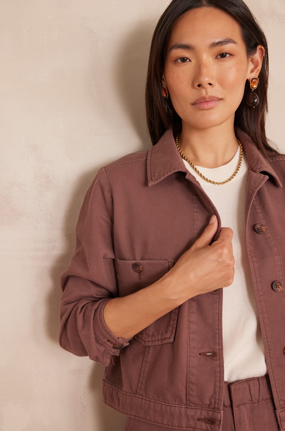 CASTILLE cotton jacket;${refinementColor}