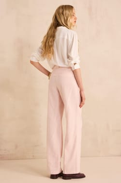 Ferguson wide striped cotton blend trousers;${refinementColor}