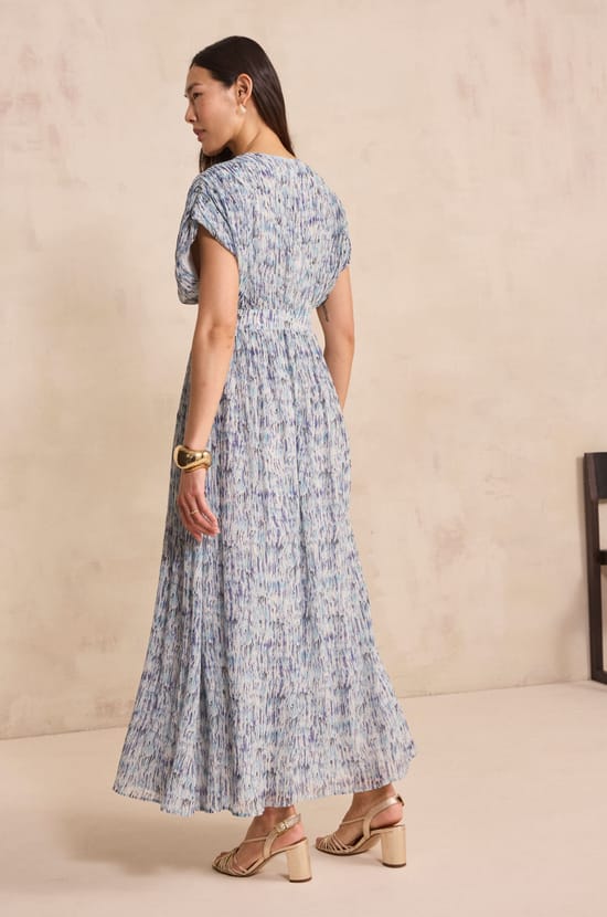 Robe imprim&eacute;e fluide BLUE;${refinementColor}