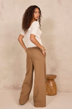 MALO wide cotton pants;${refinementColor}