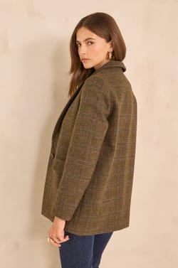 NELIA wool-blend blazer;${refinementColor}