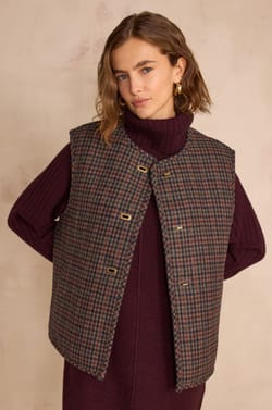 SABRINA bouclé wool cardigan;${refinementColor}