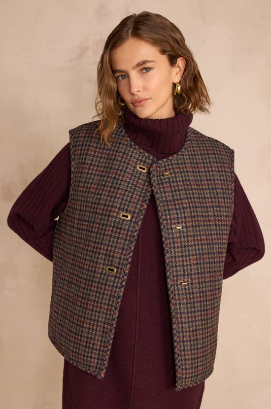 SABRINA bouclé wool cardigan;${refinementColor}