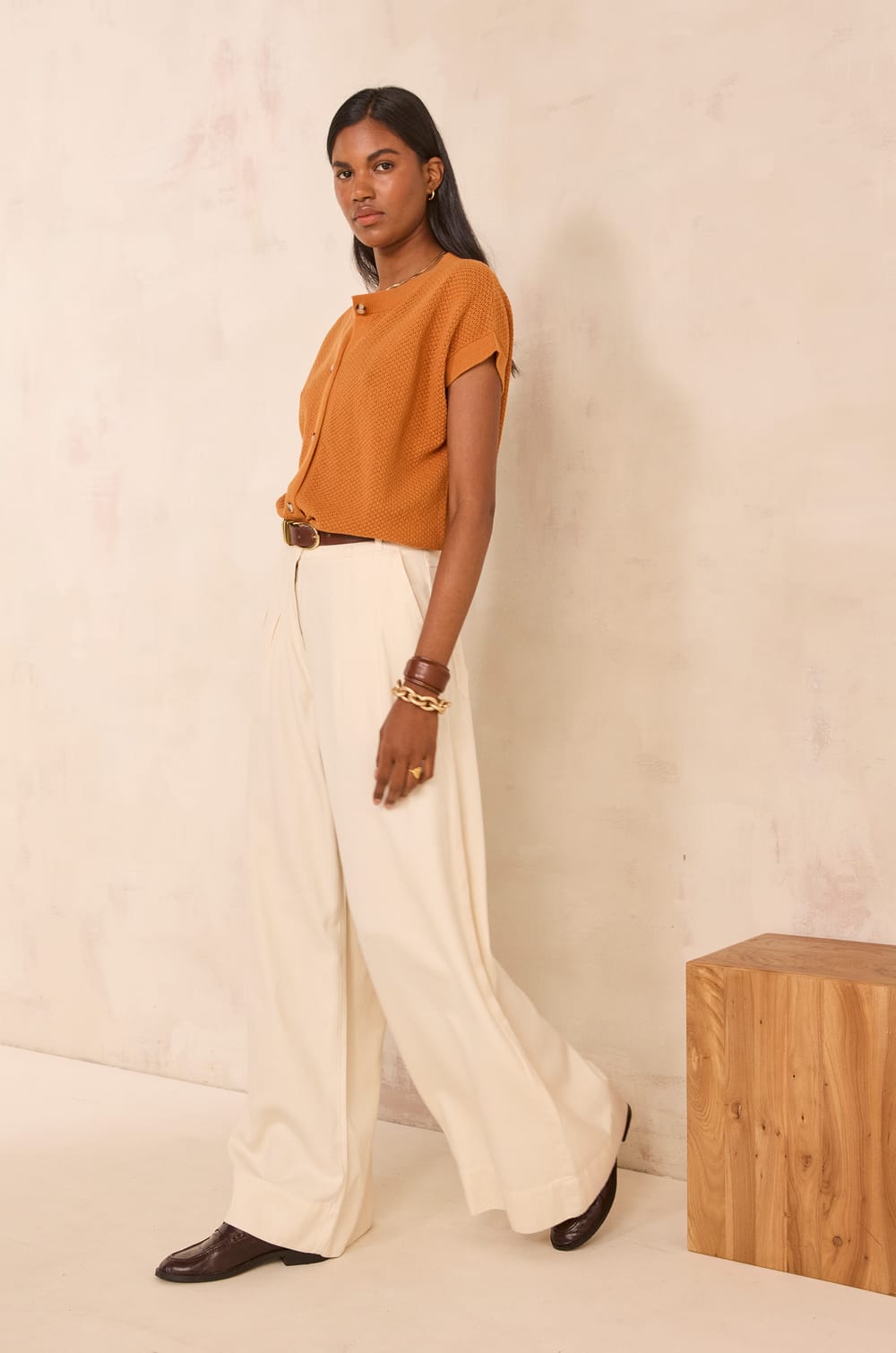 Pantalon large DAISY;${refinementColor}