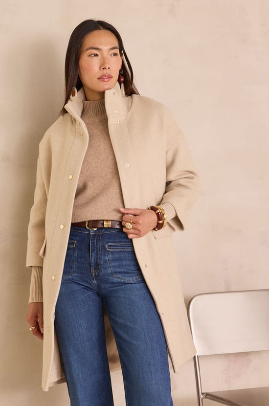 MAGDA mid-length coat;${refinementColor}