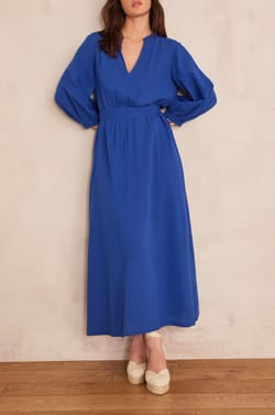 Robe longue MIRANA en coton;${refinementColor}