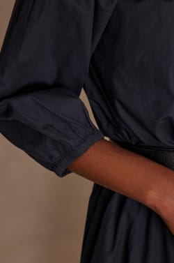 CHOULDER cotton blouse;${refinementColor}