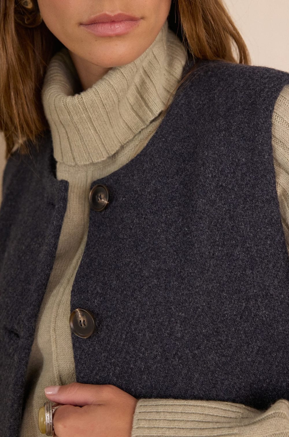 Gilet sans manches en laine PAIGE;${refinementColor}