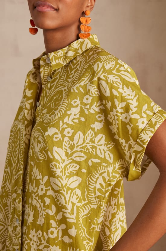 LOUISIANA Leinenhemd Kleid;${refinementColor}