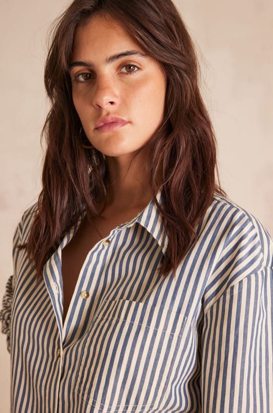 SAVANA cotton shirt;${refinementColor}