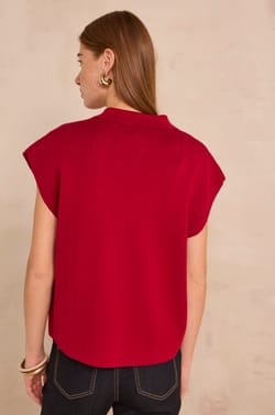 Sleeveless sweater AGLAE;${refinementColor}