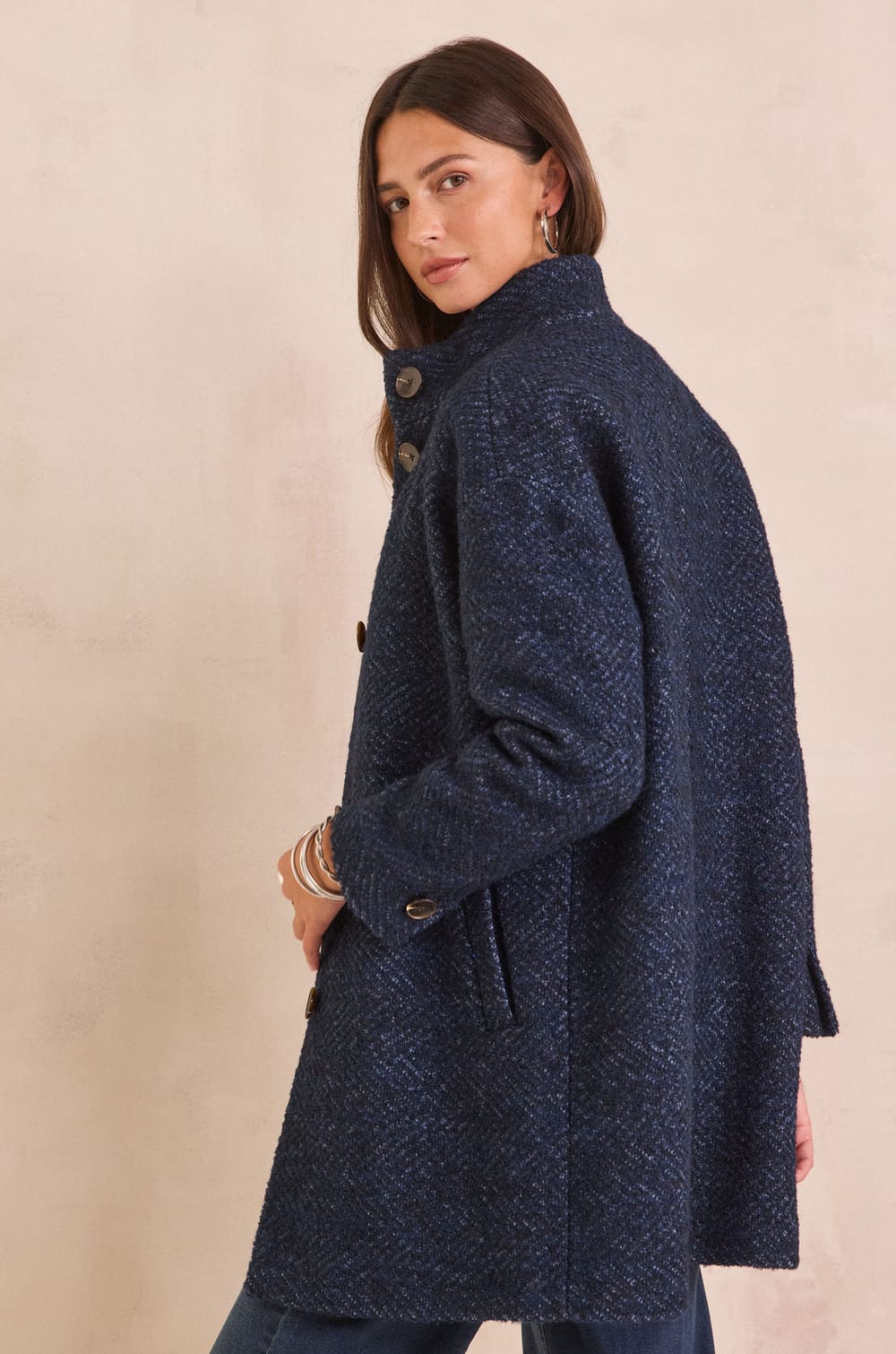 ARMANCE mid-length coat;${refinementColor}