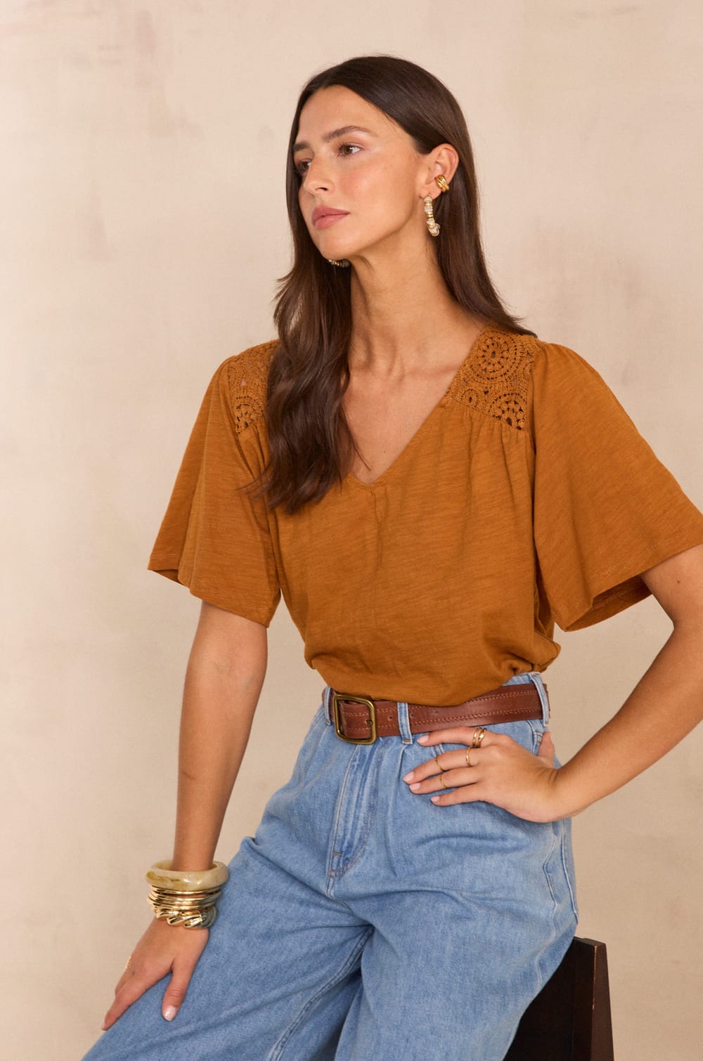 LEONARD short-sleeve cotton T-shirt;${refinementColor}