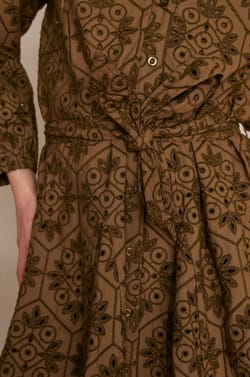 Robe LISE brod&eacute;e en coton;${refinementColor}