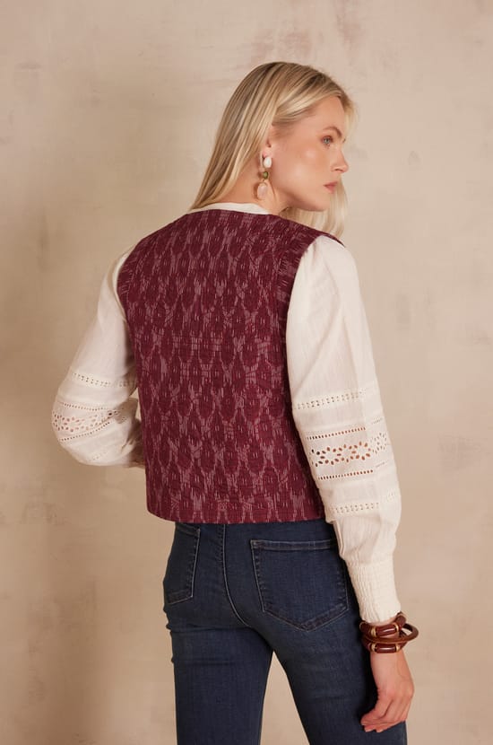 Gilet en coton PRUNE;${refinementColor}