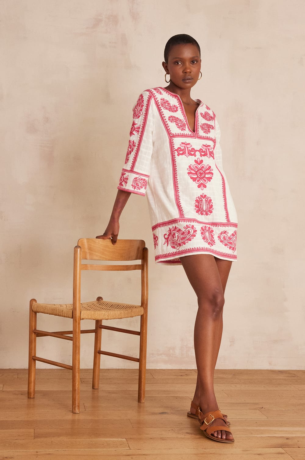 Robe MARGUERITE en coton brod&eacute;;${refinementColor}