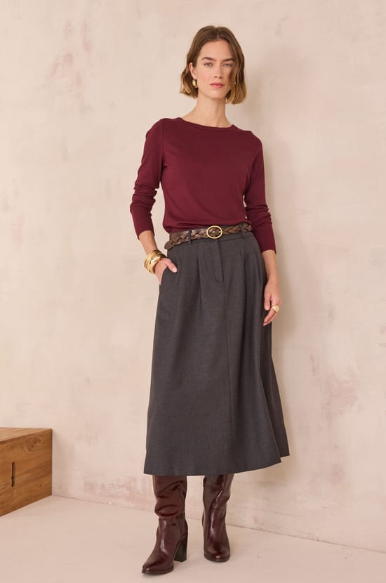 OPHELIE midi skirt;${refinementColor}