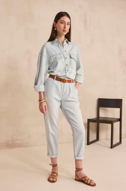 SABIL cotton chino pants;${refinementColor}