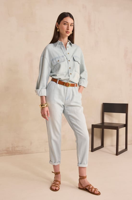 SABIL cotton chino pants;${refinementColor}