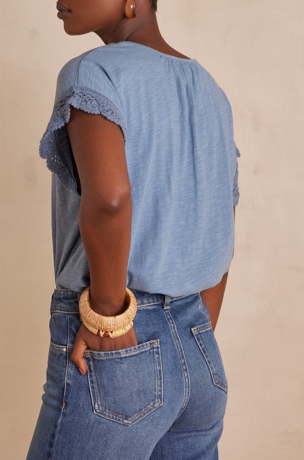 T-shirt FLORIE en coton;${refinementColor}