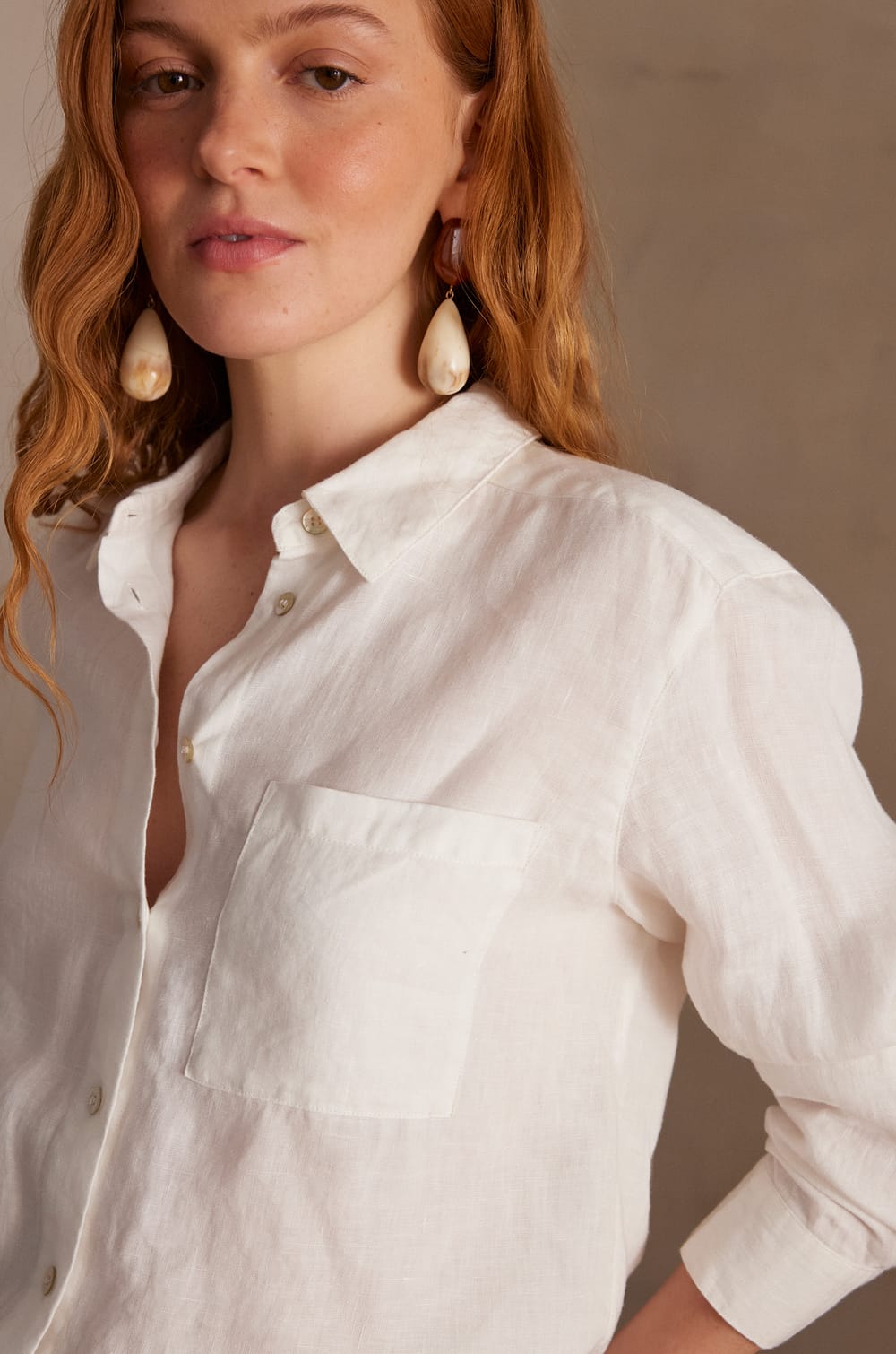 Chemisier THOMAS 100% lin;${refinementColor}