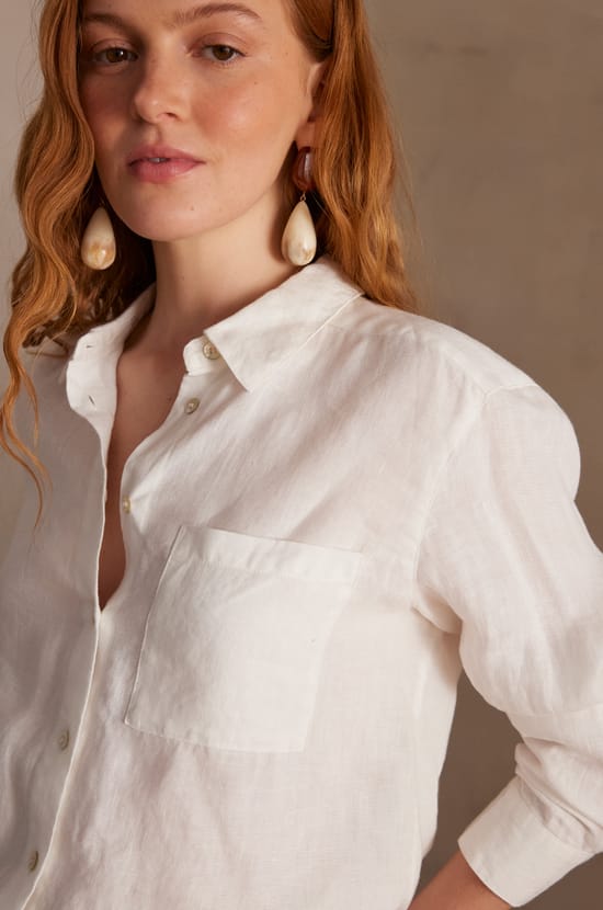 Chemisier THOMAS 100% lin;${refinementColor}